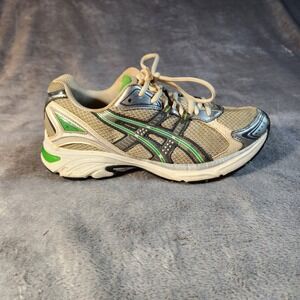 Asics Shoes Womens 8 Gray Grren Gel Kanbarra 5 Running Sneakers T075N